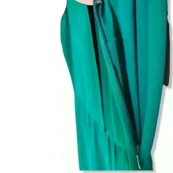J. Crew Mini Dress Lined Sleeveless Round Neck Button Zip Green Size 2 - Picture 6 of 8
